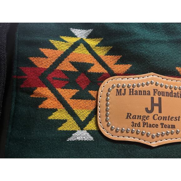 Southwestern Drawstring Backpack – Embroidered Pattern – 15.5” x 14” - Picture 3 of 11